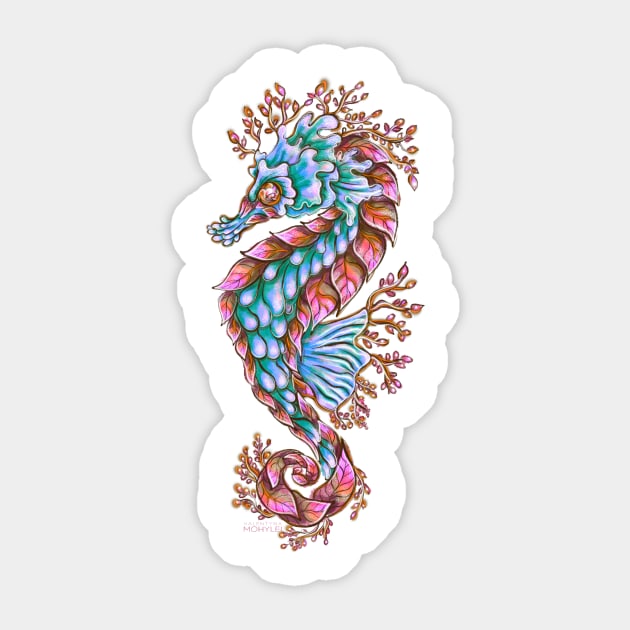 Seahorse Sticker by valentyna mohylei